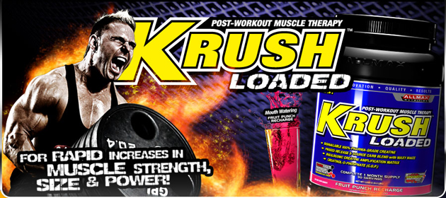Krush Loaded: Post-Workout Muscle Recovery for Rapid Increases in Muscle Strength, Size & Power!*