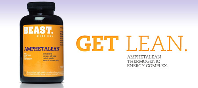 Beast Amphetalean: Get Lean. Amphetalean Thermogenic Energy Complex.