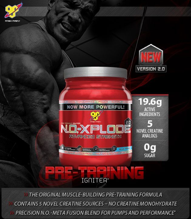 N.O.-XPLODE 2.0 - Extreme Pre-Training Igniter - Now More Powerful