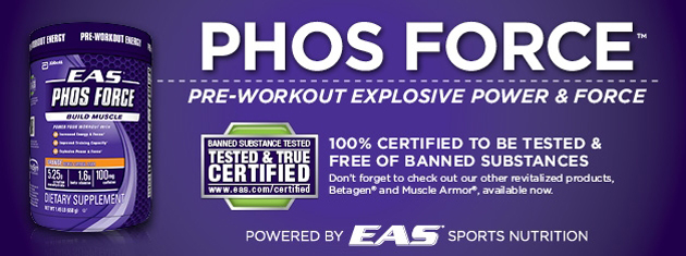 Phos Force Pre-Workout Explosive Power & Force - Powered By EAS Sports Nutrition