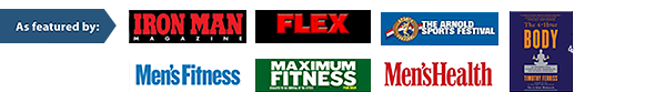 Fat Gripz - As Featured by Iron Man Magazine, Flex, The Arnold Sports Festival, The 4-Hour Body, Mens Fitness, Maximum Fitness and Men's Health 