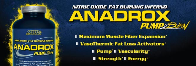 Nitric Oxide Fat Burning Inferno. Anadrox pump and Burn. - Maximum Muscle Fiber Expansion - VasoThermic Fat Loss Support - Pump - Vascularity - Strength - Energy.*