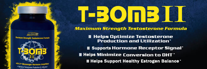 T-Bomb II. Maximum Support Testosterone Formula.* - Helps Optimize Testosterone Production and Utilization.* - Promotes Hormone Receptor Signals.* - May Help Minimize Conversion to DHT.* - Promotes Healthy Estrogen Balance.*