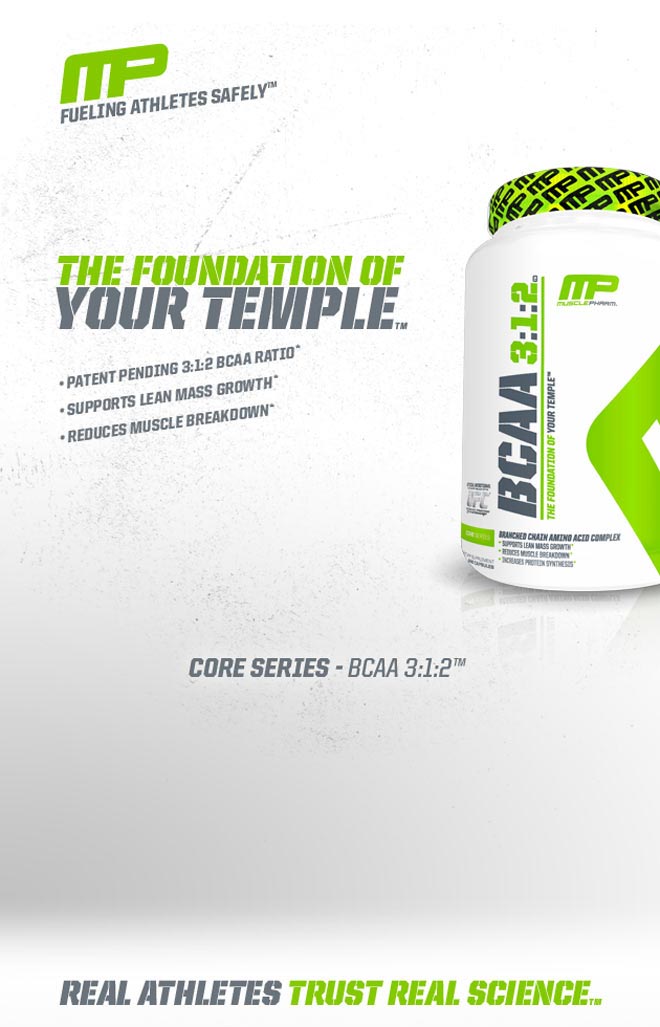 Fueling Athletes Safely. The Foundation of Your Temple. -Patent Pending 3:2:1 BCAA Ratio. -Supports Lean Mass Growth.* -Reduces Muscle Breakdown.* Real Athletes Trust Real Science.