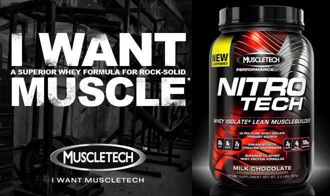 Muscletech NITRO-TECH - I Want A Superior Whey Formula For Rock-Solid Muscle