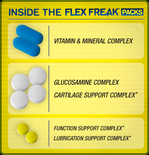 Inside the FLEX FREAK PACKS