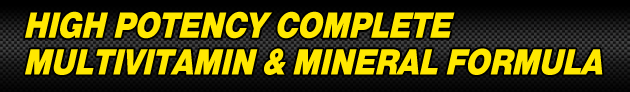 High Potency Complete Multivitamin & Mineral Formula