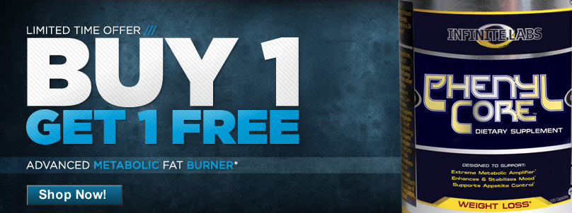 For a limited time, buy 1 Infinite Labs Phenyl Core & get 1 FREE!