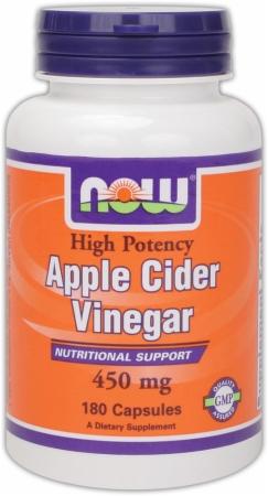 NOW Apple Cider Vinegar - 180 Capsules