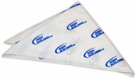 Bodybuilding.com Logo Bandana - White - 1-Bandana