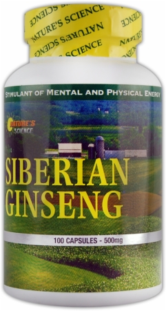 Nature's Science Siberian Ginseng - 500mg/100 Capsules
