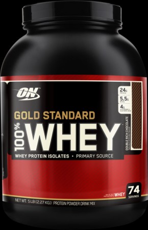 Optimum 100% Whey Protein, 5 Lbs., Double Rich Chocolate