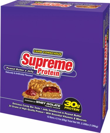 Supreme Protein Carb Conscious Bar - 1 Large Bar - Caramel Nut Chocolate