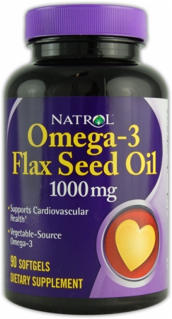 Natrol Omega-3 Flax Seed Oil - 90 Softgels