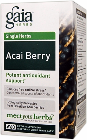 Gaia Herbs Acai Berry - 60 Vegetarian Liquid Phyto-Caps Gaia Herbs Acai Berry - 60 Vegetarian Liquid Phyto-Caps