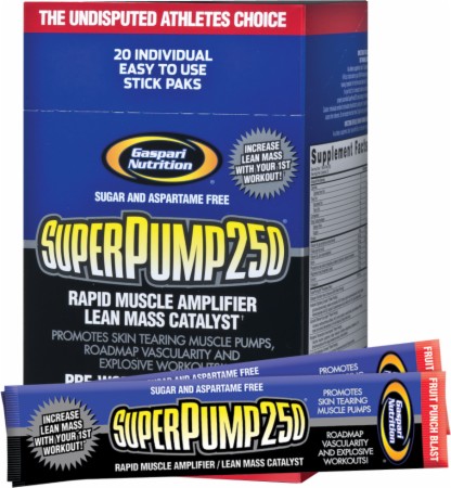 Gaspari Nutrition SuperPump250 - 20-20g Packets - Refreshing Orange