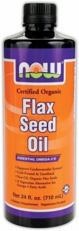 NOW High Lignan Flax Seed Oil - 12 Fl. Oz. - Unflavored