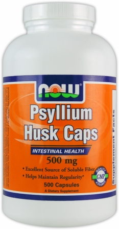 NOW Psyllium Husk 500 Capsules image 24558 450 white NOW Psyllium Husk 500 Capsules