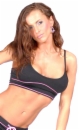 Fit Girl Wear Piped Workout Top
