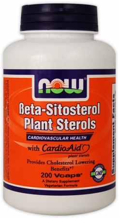 NOW Beta-Sitosterol Plant Sterols - 200 Vcaps
