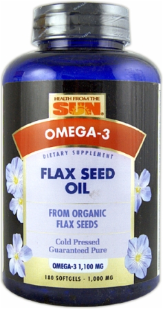 HFS Organic Flax 1000 Softgels - 180 Softgels