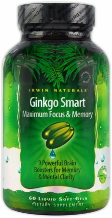 Irwin Naturals Ginkgo Smart - 60 Liquid Softgels Irwin Naturals Ginkgo Smart - 60 Liquid Softgels