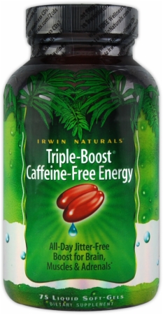 Irwin Naturals Triple-Boost Caffeine-Free Energy - 75 Liquid Softgels Irwin Naturals Triple-Boost Caffeine-Free Energy - 75 Liquid Softgels