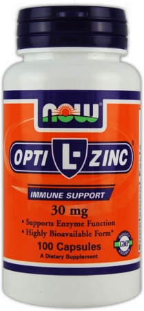NOW Opti-L-Zinc - 100 Capsules