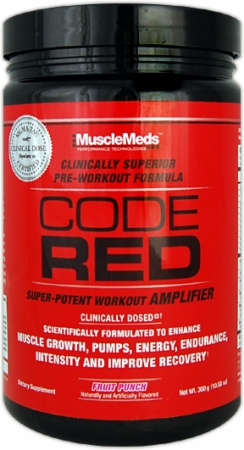 MuscleMeds Code Red - 300 Grams - Blue Raspberry