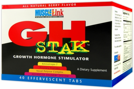 Muscle-Link GH Stak - 40 Effervescent Tabs - Mixed Berry