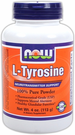 NOW L-Tyrosine Powder - 113 Grams - Unflavored