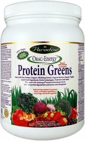 Paradise Herbs ORAC-Energy Protein Greens - 15 Servings - Unflavored