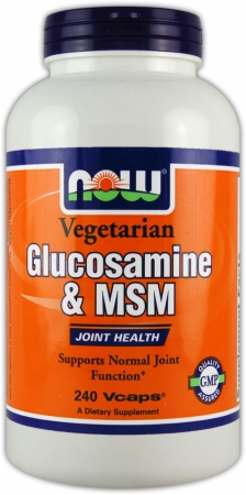 NOW Vegetarian Glucosamine MSM - 240 Vcaps