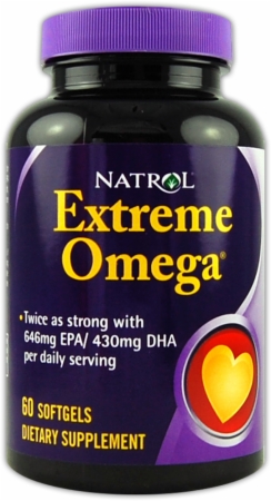 Natrol Exreme Omega Fish Oil - 60 Softgels