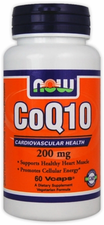 NOW CoQ10 - 200mg/60 Vcaps