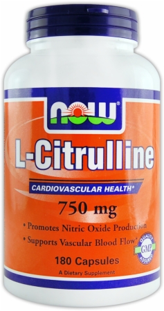 NOW L-Citrulline - 750mg/180 Capsules