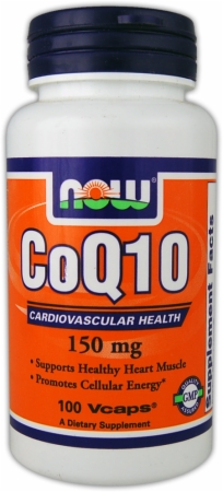 NOW CoQ10 With Lecithin - 100 Vcaps