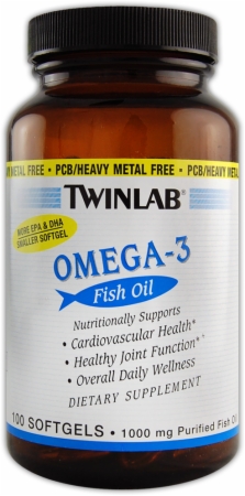 Twinlab Omega-3 Fish Oil - 100 Softgels