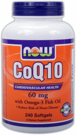 NOW CoQ10 With Omega-3 - 60mg/120 Softgels