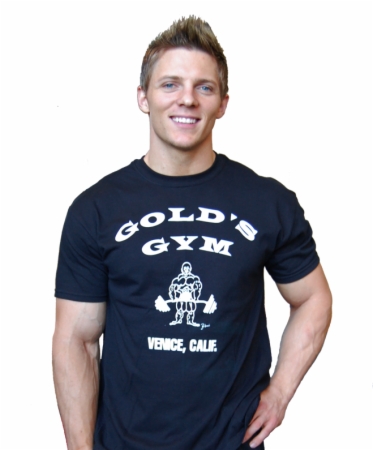 Bodybuilding.com Clothing Gold's Venice Tee - Black - Large