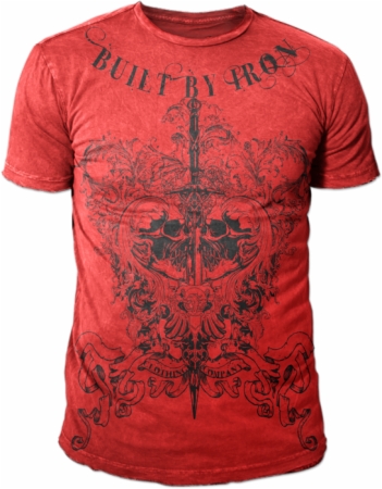 Built By Iron Clothing Co. Agony T-Shirt - Red - XL Built By Iron Clothing Co. Agony T-Shirt - Red - XL