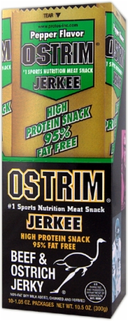 Protos Foods Ostrim Jerkee - 10 Packages - Pepper