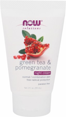 NOW Green Tea Pomegranate Night Cream - 2 Fl. Oz.