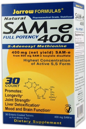 Jarrow Formulas SAM-e 400 - 400mg/30 Enteric Coated Tablets Jarrow Formulas SAM-e 400 - 400mg/30 Enteric Coated Tablets