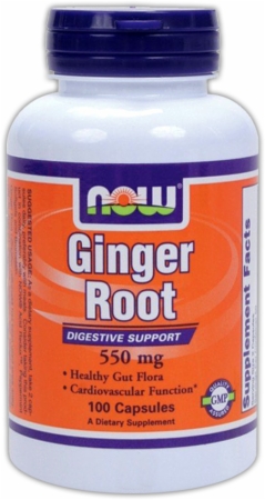 NOW Ginger Root - 550mg/100 Capsules