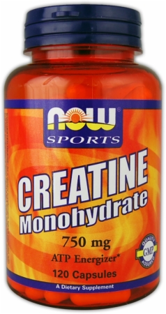 NOW Creatine Monohydrate Caps - 120 Capsules