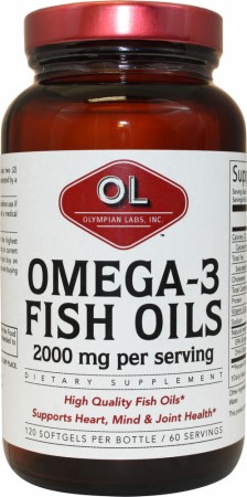Olympian Labs Omega-3 Fish Oils - 120 Softgels