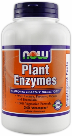 NOW Plant Enzymes - 240 Vcaps