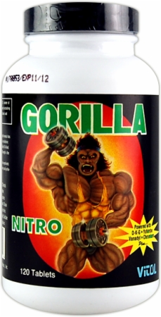 Vitol Gorilla Nitro - 120 Tablets Vitol Gorilla Nitro - 120 Tablets