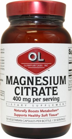 Olympian Labs Magnesium Citrate - 100 Capsules Olympian Labs Magnesium Citrate - 100 Capsules